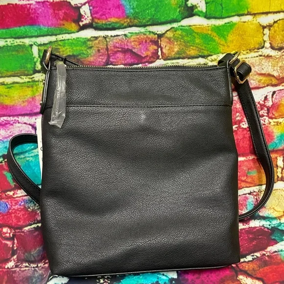 INC - Black Crossbody Bag with Gold Accents - Picture 5 of 6